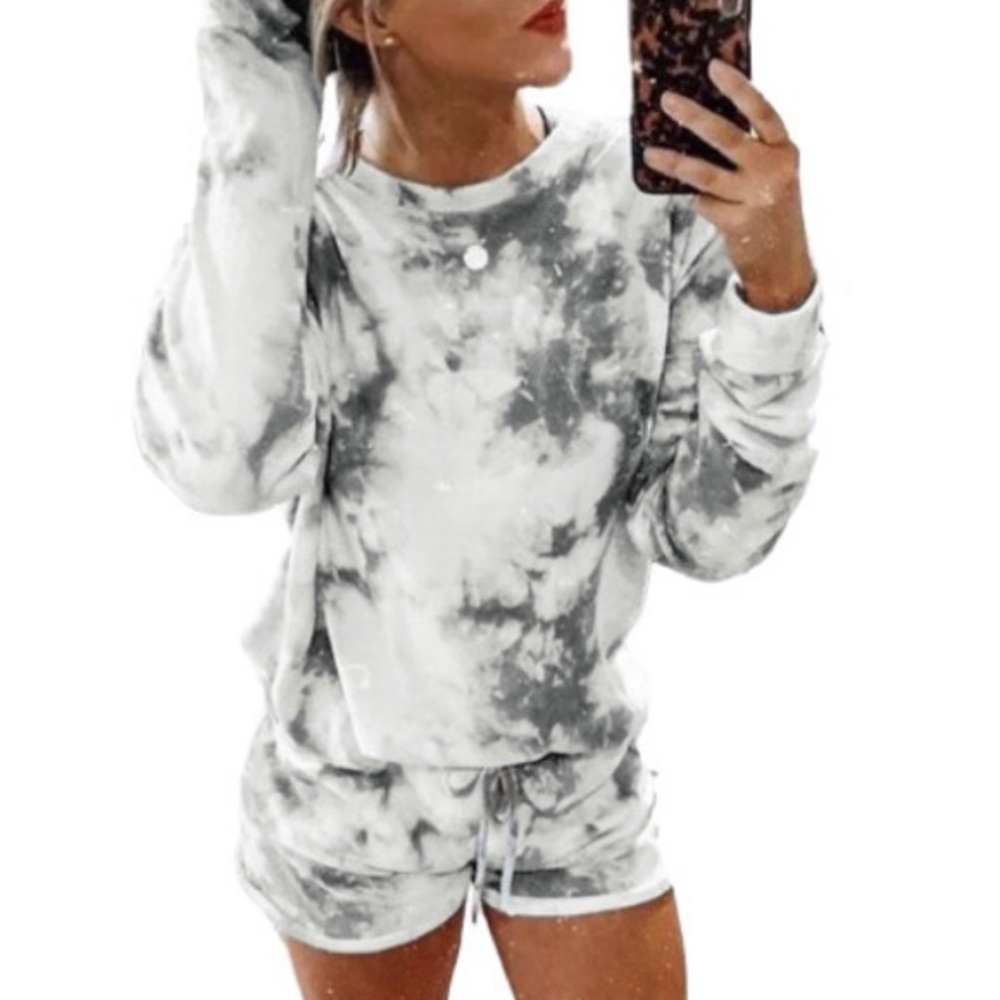 Tie Dye Short Lounge Set
